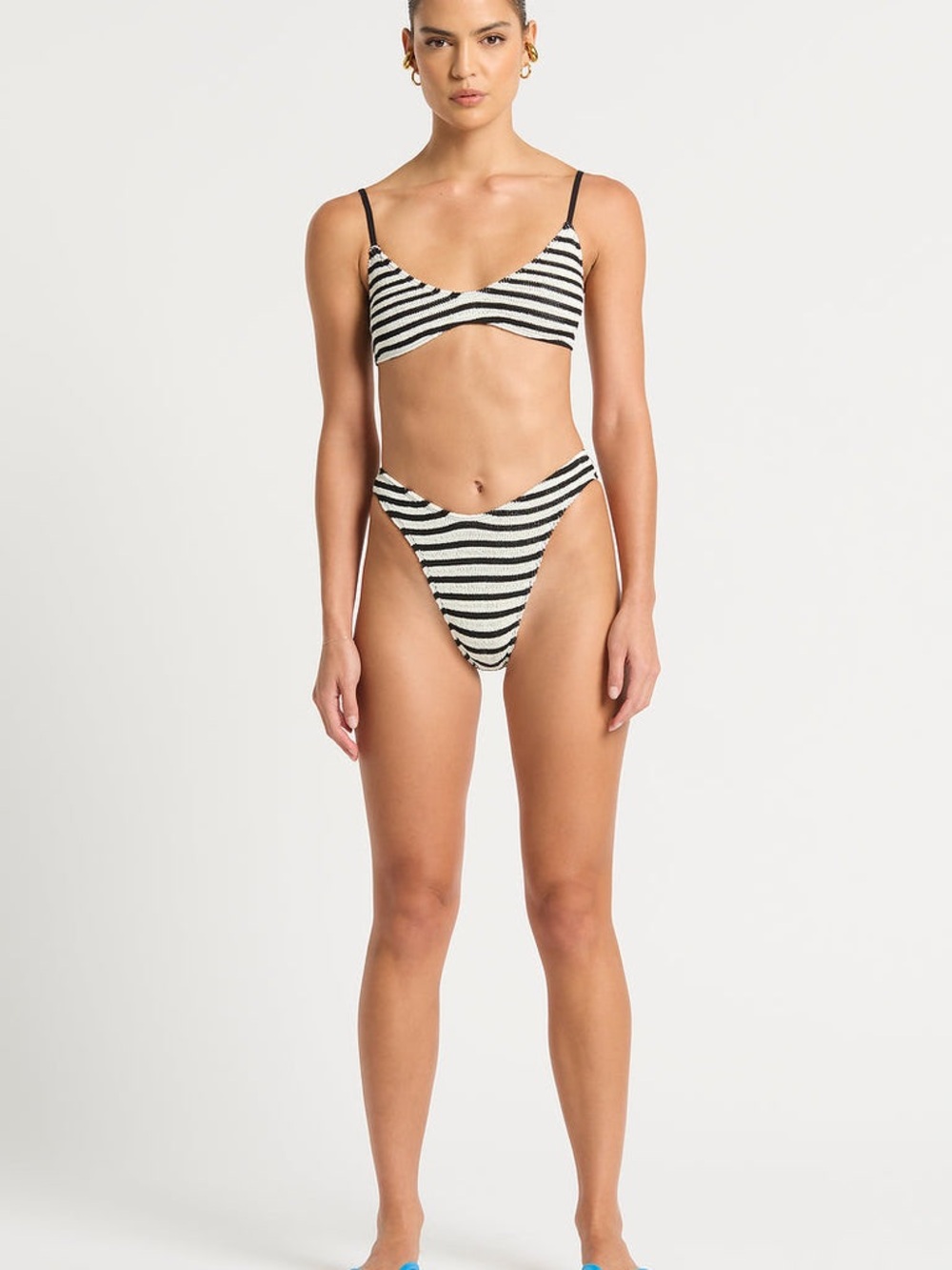 BOND-EYE Bikini Set Dot Stripe Edwards Crop/Christy Brief Pip Edwards One Size
